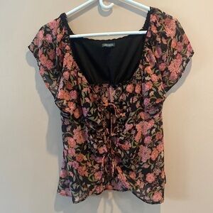 Wild fable tie front blouse trendy